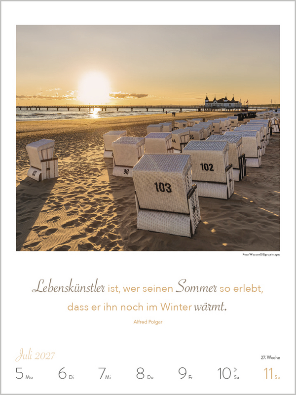 Literaturkalender Lebensweisheiten 2027, Innenansicht #9