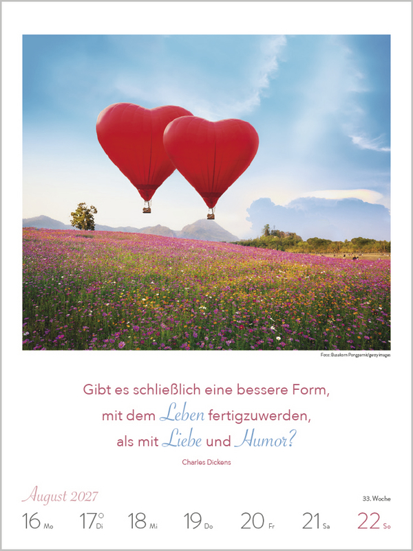 Literaturkalender Lebensweisheiten 2027, Innenansicht #11