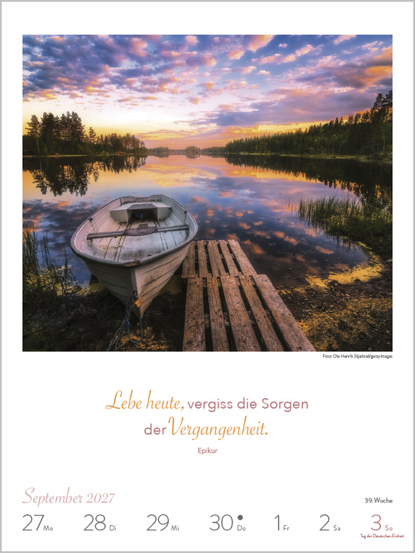 Literaturkalender Lebensweisheiten 2027, Innenansicht #12