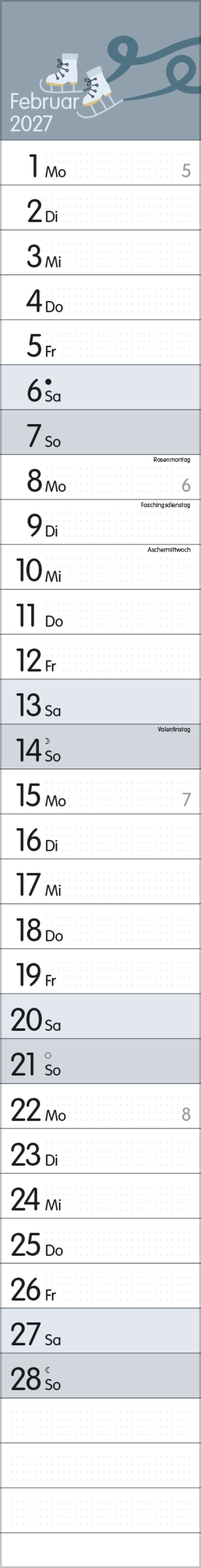 Streifenplaner Collect Moments 2027, Innenansicht #2