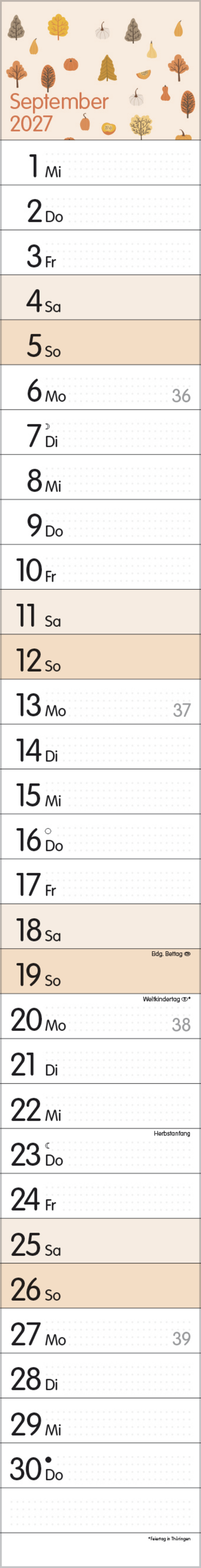 Streifenplaner Collect Moments 2027, Innenansicht #9