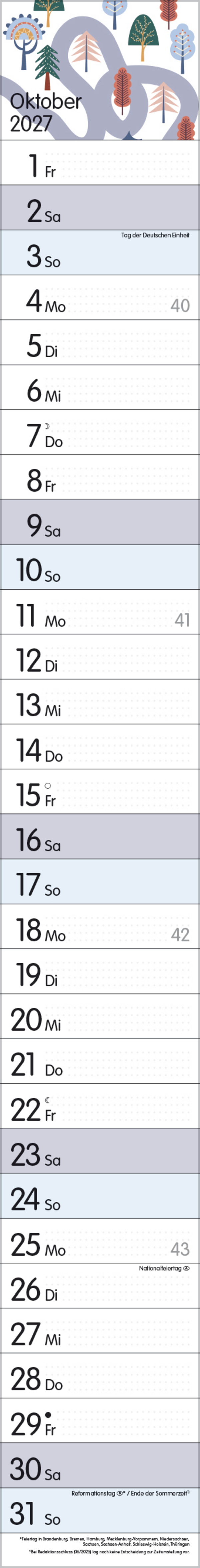 Streifenplaner Collect Moments 2027, Innenansicht #10