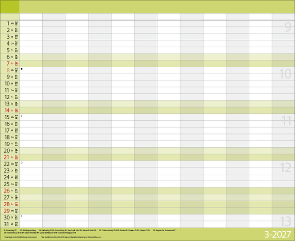 Teamplaner 2027, Innenansicht #3