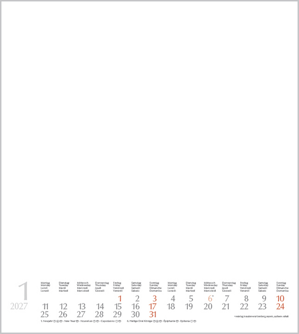 Foto-Malen-Basteln Bastelkalender wei&szlig; 2027, Innenansicht #1