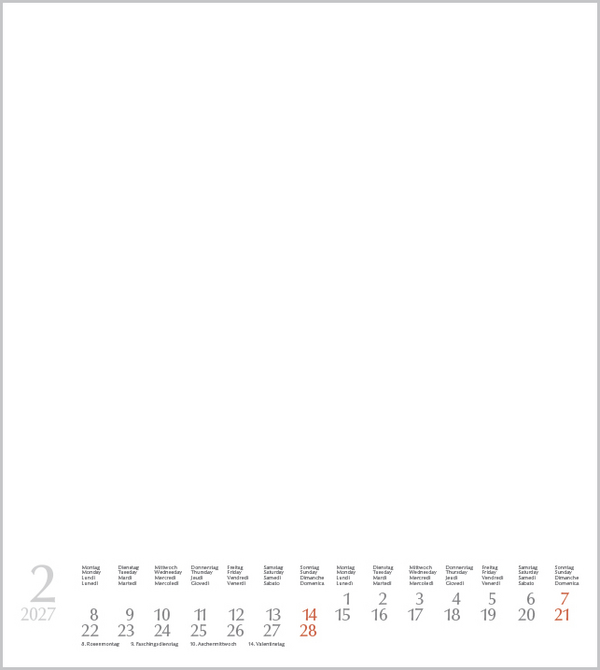 Foto-Malen-Basteln Bastelkalender wei&szlig; 2027, Innenansicht #2
