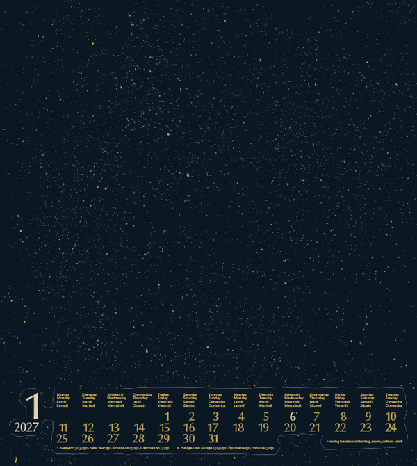 Foto-Malen-Basteln Bastelkalender gold 2027, Innenansicht #1