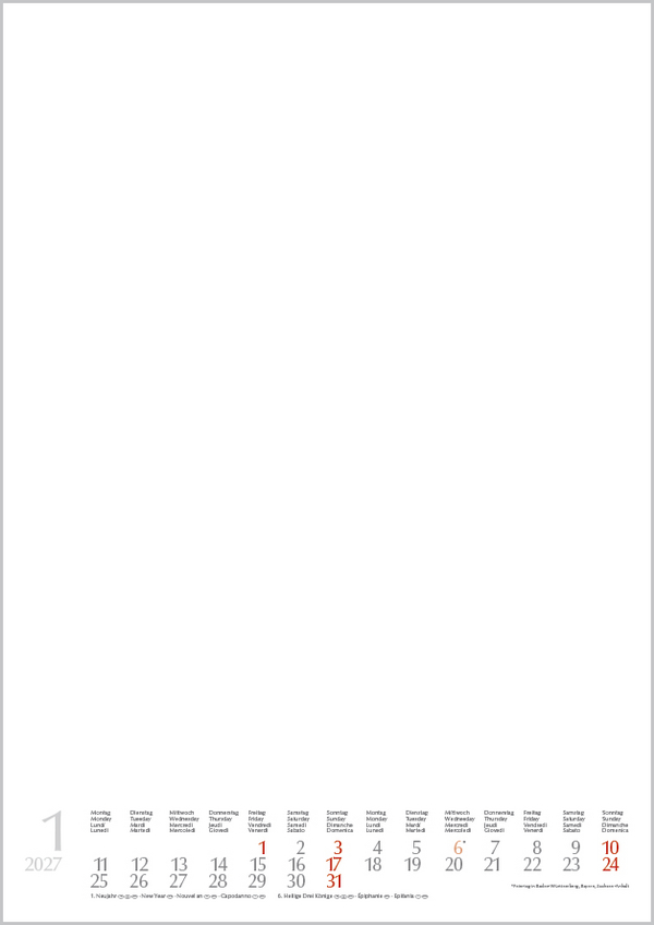 Fot-Malen-Basteln Bastelkalender mit Stickern 2027, Innenansicht #1