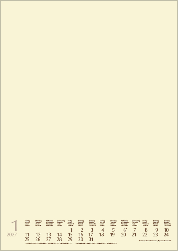 Foto-Malen-Basteln A4 chamois mit Folienpr&auml;gung 2027, Innenansicht #1