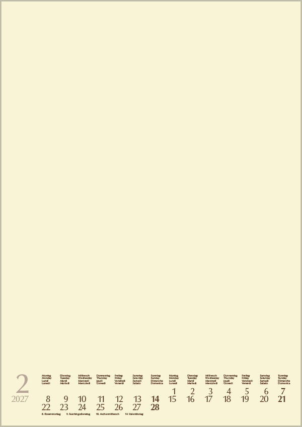 Foto-Malen-Basteln A4 chamois mit Folienpr&auml;gung 2027, Innenansicht #2