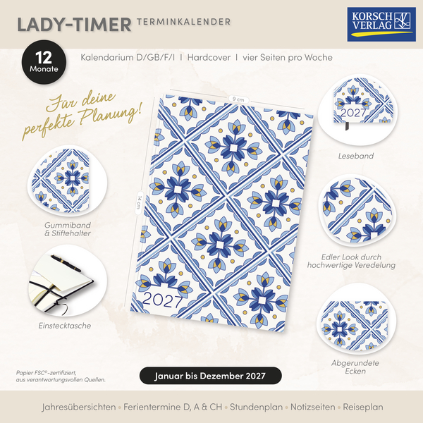 Lady-Timer Mosaik 2027, Innenansicht #18