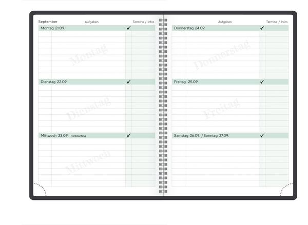 Sch&uuml;lerkalender Am besten 2026/2027, Innenansicht #1