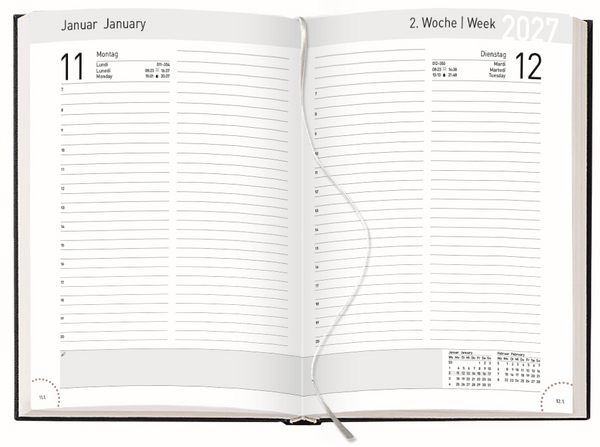 Chef-Timer Premium schwarz 2027, Innenansicht #1