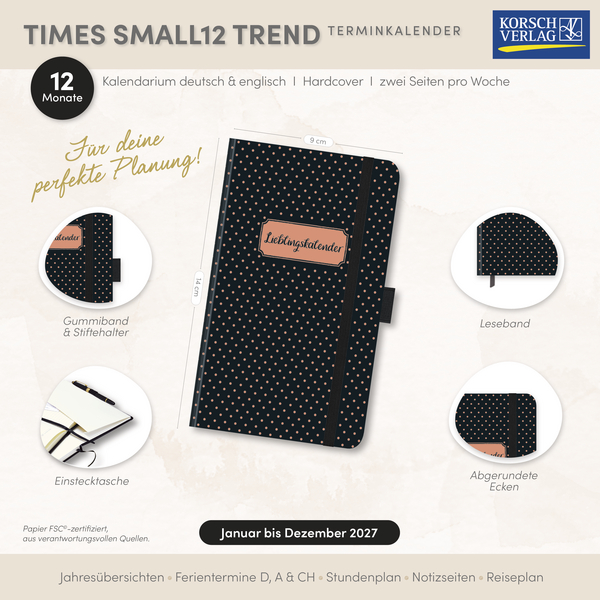 Buchkalender Times Small12 Trend Lieblingskalender 2027, Innenansicht #18