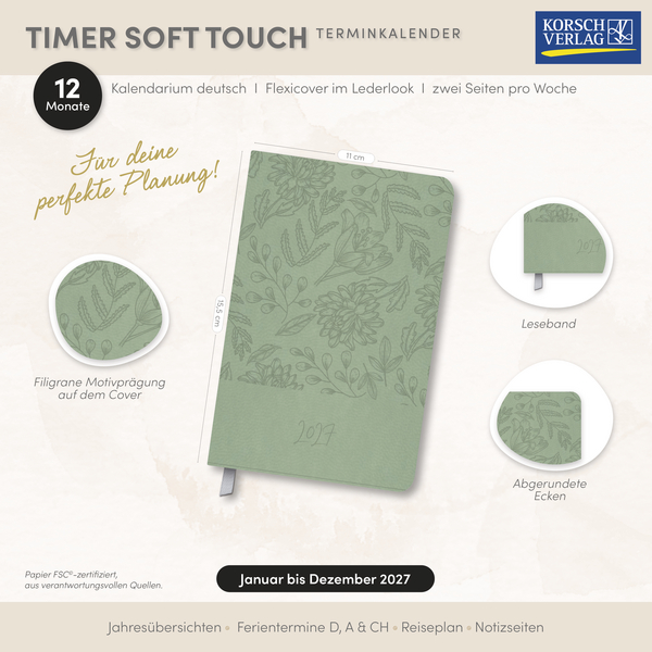 Timer Soft Touch himmelblau 2027, Innenansicht #18