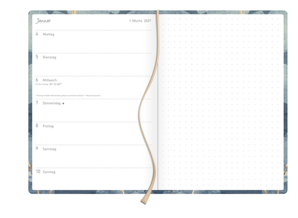 Terminkalender Classic Timer Meeresbucht 2027, Innenansicht #1