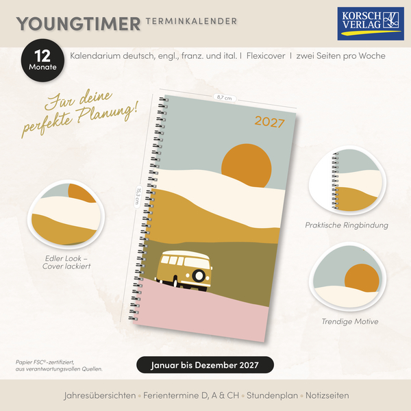 Taschenkalender Youngtimer Vanlife 2027, Innenansicht #18