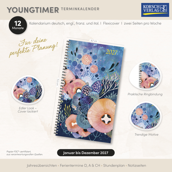 Taschenkalender Youngtimer Ocean Dreams 2027, Innenansicht #18