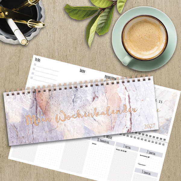 Tischquerkalender Marble 2027, Innenansicht #16