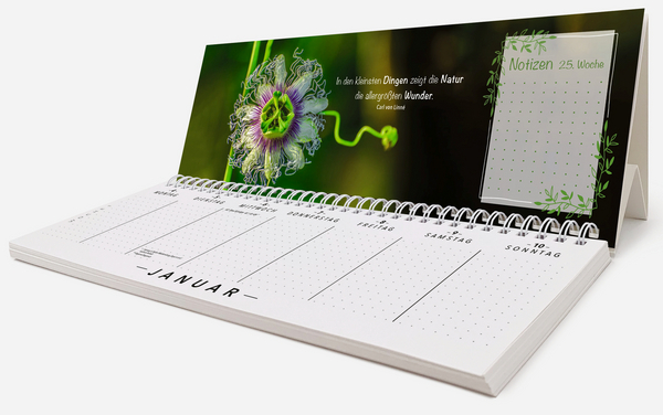 Tischquerkalender Gartengl&uuml;ck 2027, Innenansicht #1