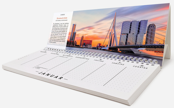 Tischquerkalender Weltreise 2027, Innenansicht #1