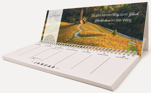 Tischquerkalender Trend Lebensweisheiten 2027, Innenansicht #1