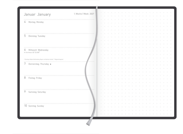 Terminkalender Campus Palmen 18 Monate 2027/2028, Innenansicht #1