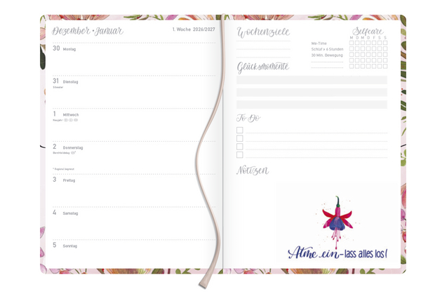 Terminkalender Jahresbegleiter Selfcare 2027, Innenansicht #1