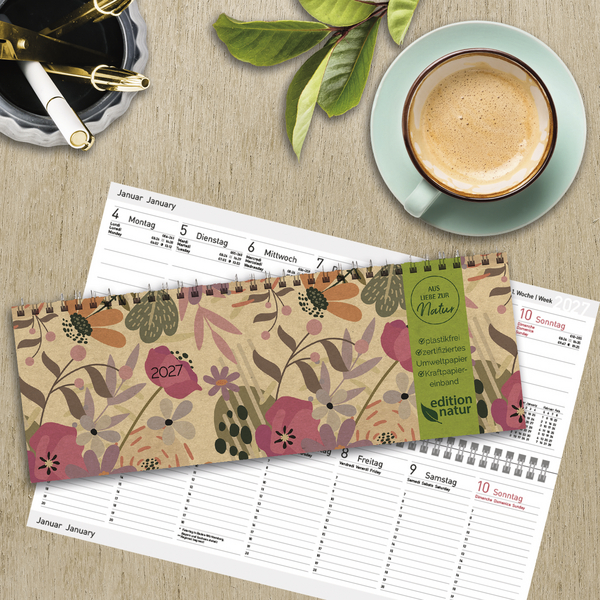 Tischkalender Edition Natur Blumenwiese 2027 quer, Innenansicht #16