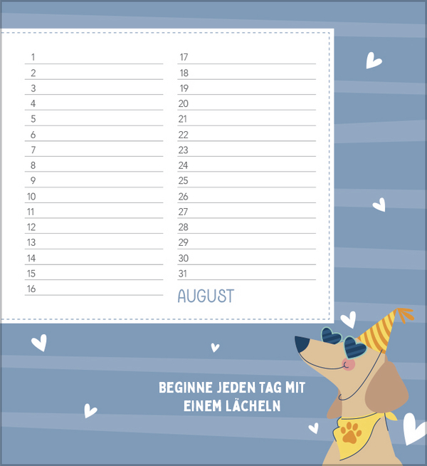 Geburtstagskalender Happy Mind, Innenansicht #8