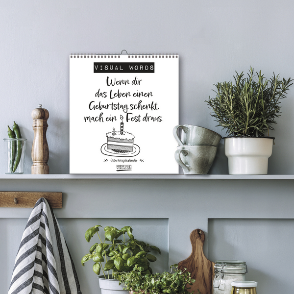 Geburtstagskalender Visual Words, Innenansicht #16