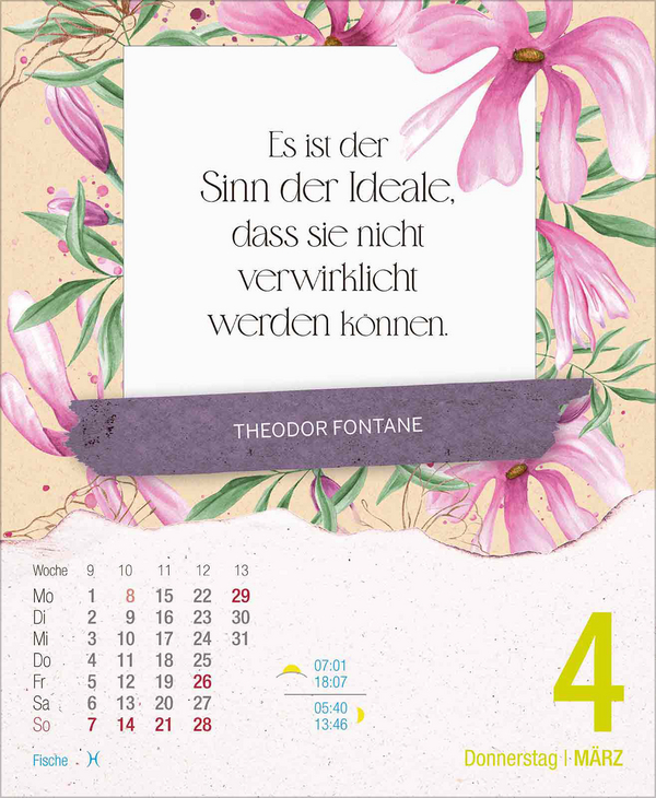 Literaturkalender 2027, Innenansicht #4