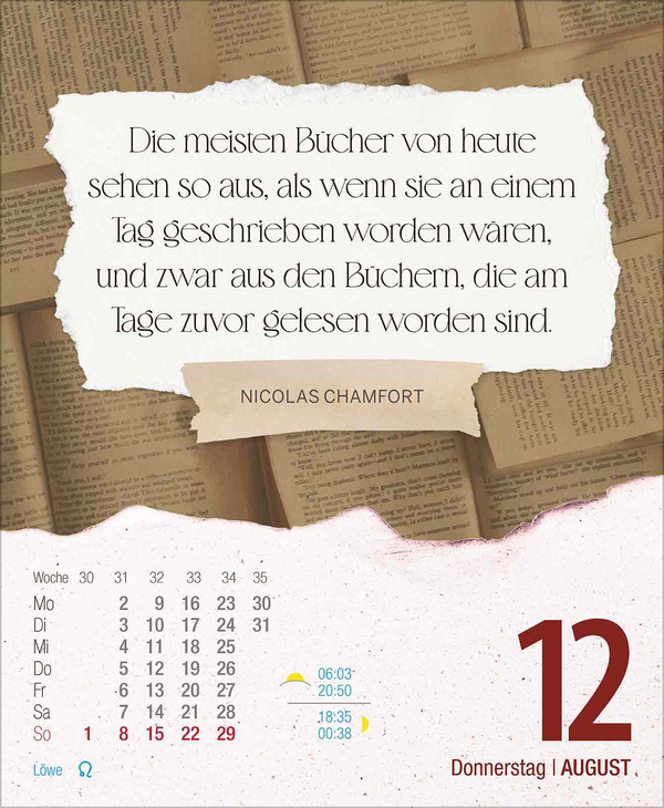 Literaturkalender 2027, Innenansicht #10