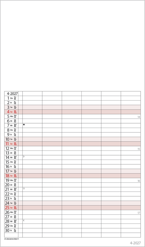 FMB Familienplaner XL 2027, Innenansicht #4