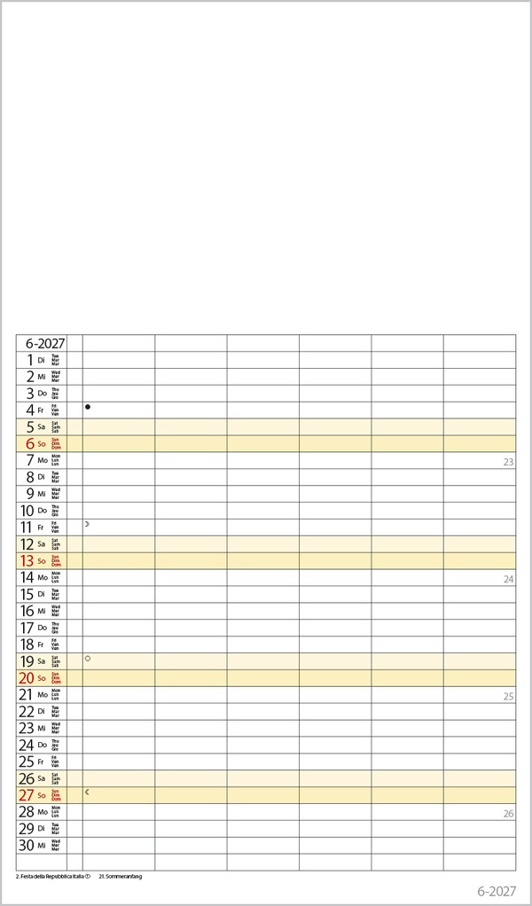 FMB Familienplaner XL 2027, Innenansicht #6