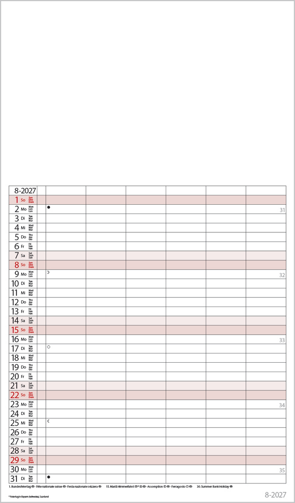 FMB Familienplaner XL 2027, Innenansicht #8