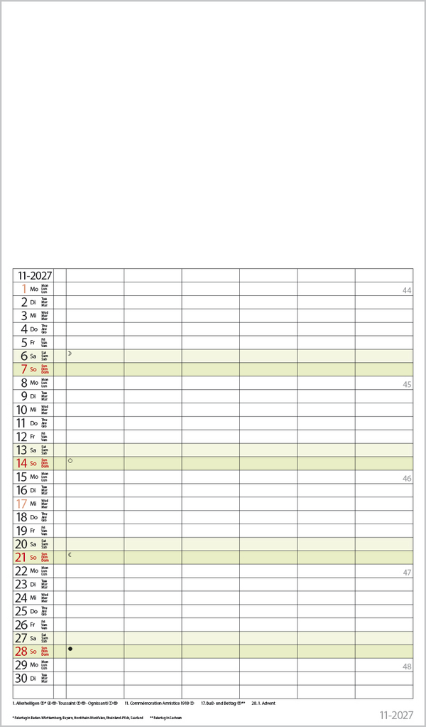 FMB Familienplaner XL 2027, Innenansicht #11