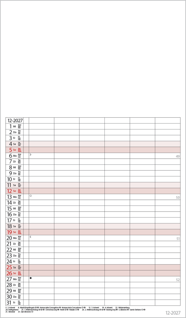FMB Familienplaner XL 2027, Innenansicht #12