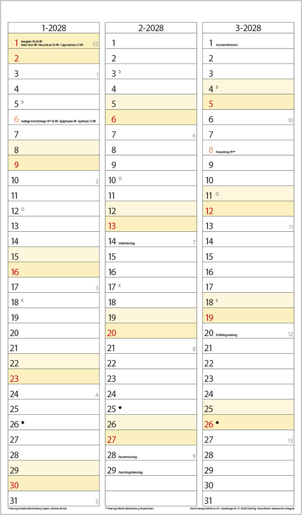 FMB Familienplaner XL 2027, Innenansicht #13
