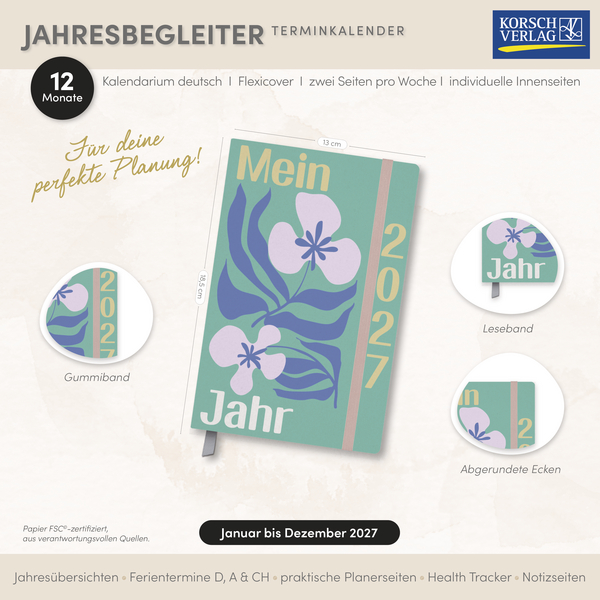 Terminkalender Jahresbegleiter Mein Jahr 2027, Innenansicht #18