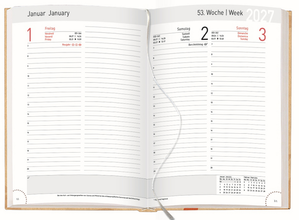 Chef-Timer Edition Natur Strelitzie 2027, Innenansicht #1